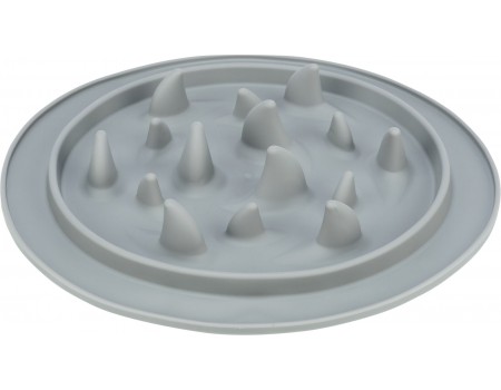 Коврик Trixie для собак "Медленное кормление" серый, термопластичная резина, d=24 см