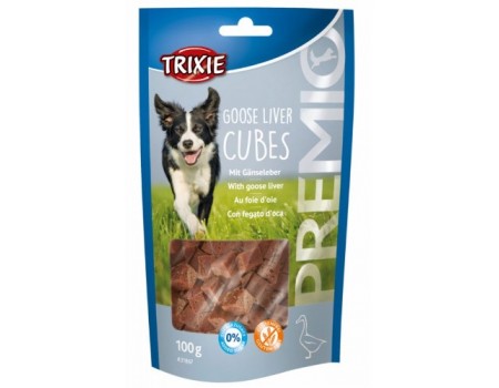 Ласощі для собак Trixie Преміо "Guse Liver Cubes" з гусячою печінкою, 100 г