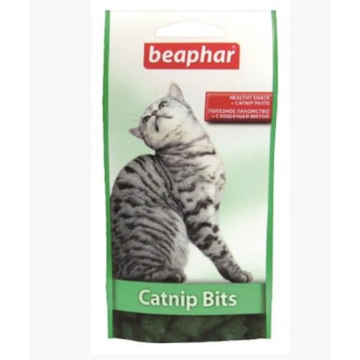 Beaphar Catnip-Bits - подушечки с кошачей мятой, 35г