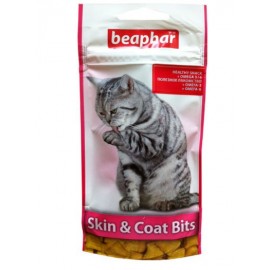 Beaphar Skin & Coat Bits - подушечки для здорової шкіри та шерсті коті..