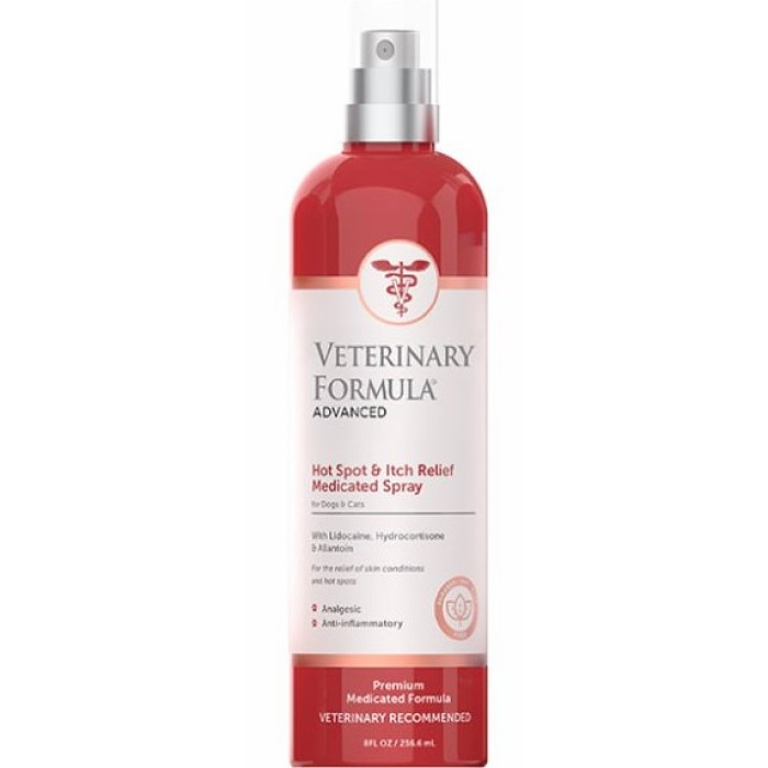 Антиалергенний спрей для собак та кішок Veterinary Formula Hot Spot&Itch Relief Medicated Spray, 236 мл