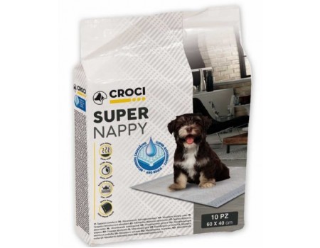 SUPER NAPPY(СУПЕР НАППИ) Пеленки для собак, 10 шт, 60Х40 см