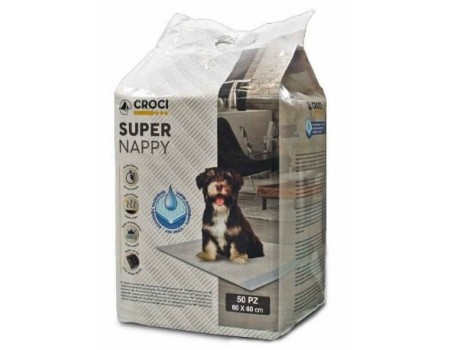 SUPER NAPPY(СУПЕР НАППИ) Пеленки для собак, щенков и кошек  50 шт  60Х60 см
