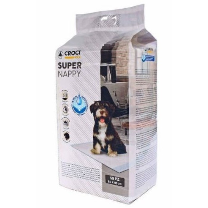 SUPER NAPPY(СУПЕР НАППИ) Пеленки для собак, 50 шт  90Х60 см