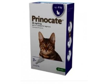Prinocate Капли для кошек весом  4-8 кг. 1пипетка