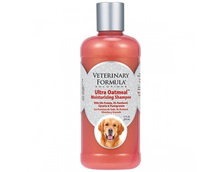 Veterinary Formula Ultra Moisturizing Shampoo ВЕТЕРИНАРНАЯ ФОРМУЛА УЛЬТРА УВЛАЖНЕНИЕ ШАМПУНЬ для собак и кошек, с овсяной мукой, протеинами шелка, DL-пантенолом, глицерином, аромат малины и граната , 0.503 л.