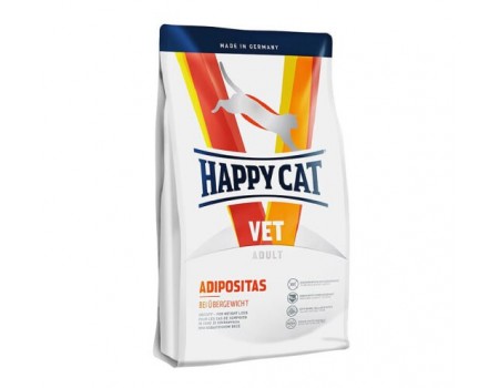 Happy Cat (Хэппи Кэт) сухой корм для кошек при избыточном весе Vet Diet - Adipositas, 1,4 кг