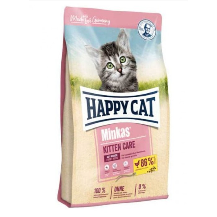Happy Cat Minkas Kitten Care Gefl корм для котят с птицей, 10кг