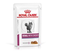 Влажный корм для взрослых кошек ROYAL CANIN RENAL FELINE CHICKEN Pouch..