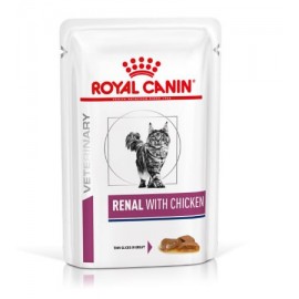 Вологий корм для дорослих котів ROYAL CANIN RENAL FELINE CHICKEN Pouch..