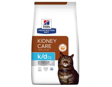 Сухий корм для котів Hill's PRESCRIPTION DIET k/d Early Stage, для підтримки функції нирок, з куркою 1,5 кг