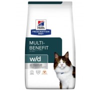 Hills PD Feline W/D- для кошек при сахарном диабете и ожирении -3 кг..