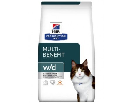 Hills PD Feline W/D- для кошек при сахарном диабете и ожирении -3 кг