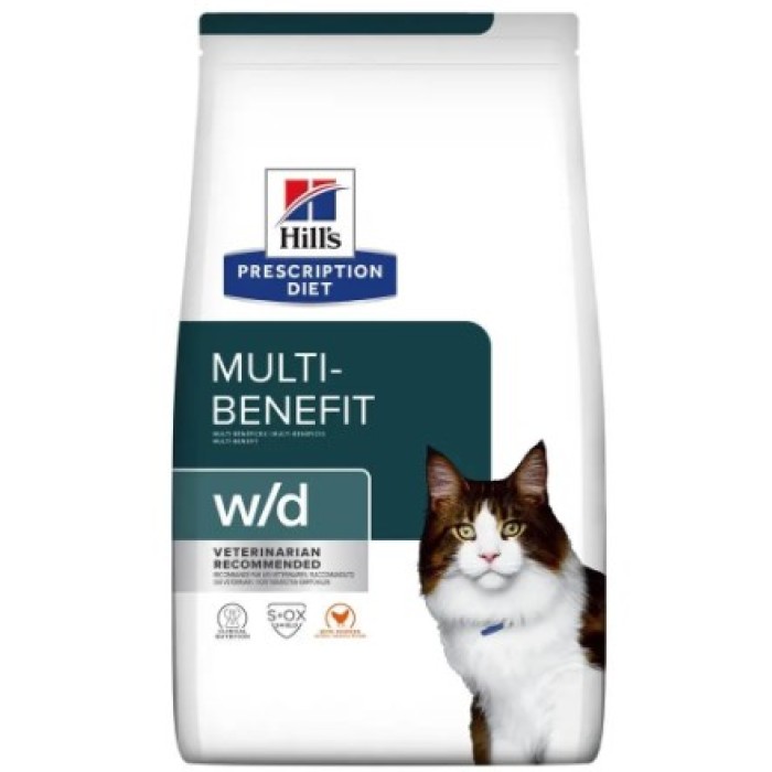 Hills PD Feline W/D- для кошек при сахарном диабете и ожирении -3 кг
