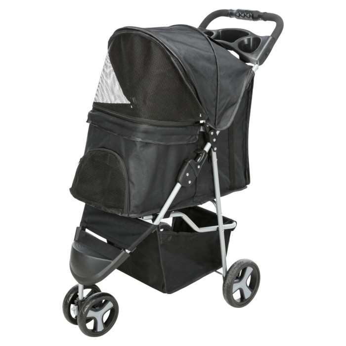 Коляска для домашніх тварин "Buggy" TRIXIE,47 х 100 х 80 см, вага 4.6 кг, чорна.