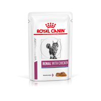 Влажный корм для взрослых кошек ROYAL CANIN RENAL FELINE CHICKEN Pouches 0.085 кг