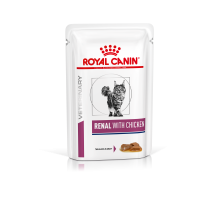 Влажный корм для взрослых кошек ROYAL CANIN RENAL FELINE CHICKEN Pouch..