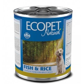 Вологий корм Farmina Ecopet Natural Dog Fish&Rice для собак, з оселедц..