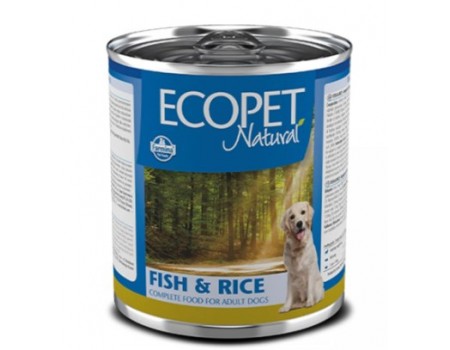 Вологий корм Farmina Ecopet Natural Dog Fish&Rice для собак, з оселедцем, 300 г