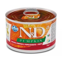 Вологий корм Farmina N&D Grain Pumpkin Chicken Puppy Mini для цуценят дрібних порід, гарбуз/курка/гранат, (05711) 140 г