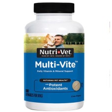 Nutri-Vet Multi-Vit НУТРИ-ВЕТ МУЛЬТИ-ВИТ мультивитамины для собак, жевательные таблетки, 180 табл