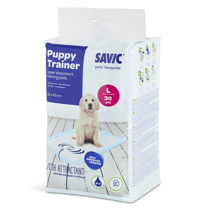 Savic ПАППІ ТРЕЙНЕР (Puppy Trainer) пелюшки для собак, 60х45 см. упак. 30 шт