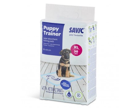 Savic ПАППІ ТРЕЙНЕР (Puppy Trainer) пелюшки для собак, XL, 90х60 см, 30 шт.