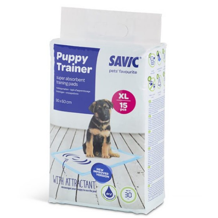 Savic ПАППІ ТРЕЙНЕР (Puppy Trainer) пелюшки для собак, XL, 90х60 см, 15 шт.