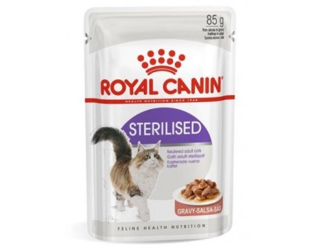 Вологий корм для дорослих стерилізованих котів ROYAL CANIN STERILISED IN GRAVY 0.085 кг