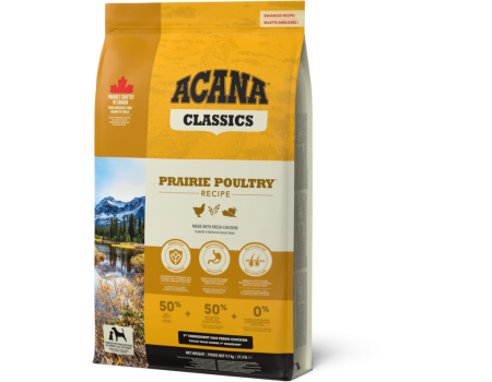 Cухой корм Acana Prairie Poultry для собак всех пород и возрастов, на основе цыпленка и индейки 9,7 кг