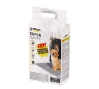 SUPER NAPPY(СУПЕР НАППИ) Пеленки для собак с активным углем  84Х57 см ..