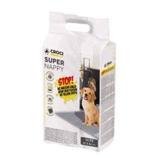 SUPER NAPPY(СУПЕР НАППИ) Пеленки для собак с активным углем  84Х57 см 14 шт