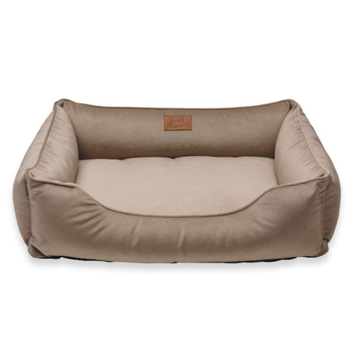 Лежак для собак Harley and Cho Dreamer Velur Beige, S, 60х45 см 