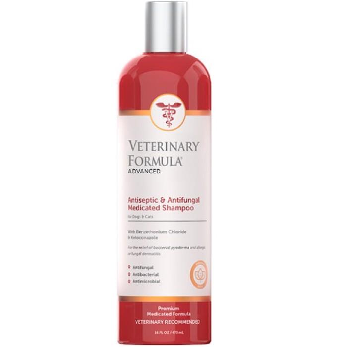 Шампунь для собак та кішок Veterinary Formula Antiseptic&Antifungal, протигрибковий, 473 мл
