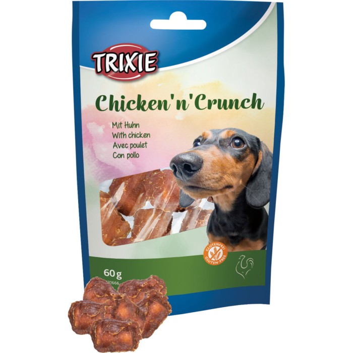 Лакомство для собак "Chicken'n'Crunch" , TRIXIE,(курица) 60гр
