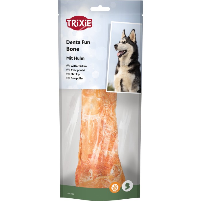 Жевательные кости "Denta Fun"  TRIXIE курица, 20 см,  200 гр
