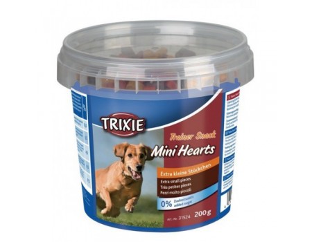Серця для собак TRIXIE - Mini Hearts, курка ягня лосось, 200 г