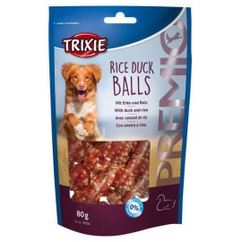 Ласощі для собак TRIXIE - Rice Duck Balls, качка з рисом, 80 гр..