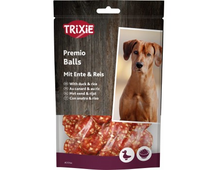 Лакомство для собак TRIXIE - Rice Duck Balls, утка с рисом, 80 гр