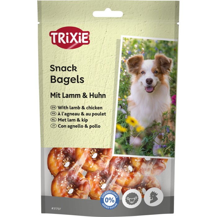 Бублі для собак "Lamb Chicken Bagels" TRIXIE, ягня і курка, 100 г