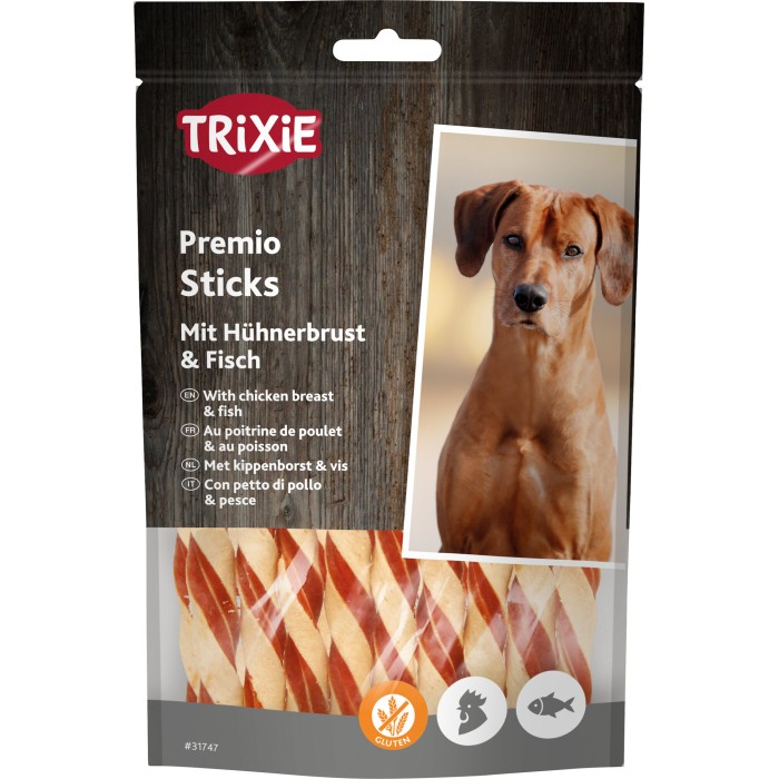 Лакомство для собак "Fish Chicken Sticks" TRIXIE курица и рыба , 80 г