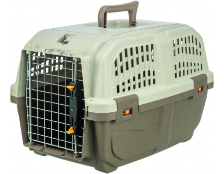 Контейнер-переноска Trixie для собак Skudo 2 весом до 18 кг, коричневый, пластик, размер XS-S 35x36x55 см