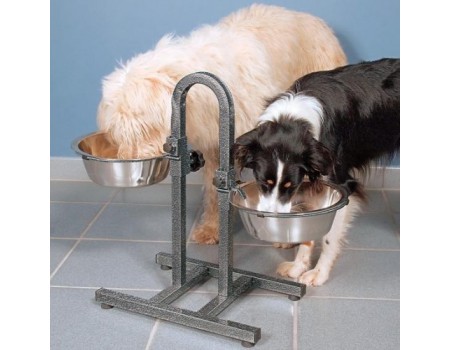 Стойка для собак TRIXIE - с мисками для двух собак, 2миски(металл)2,8л