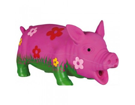 Игрушка для собак TRIXIE - Свинья в цветах, 20 см