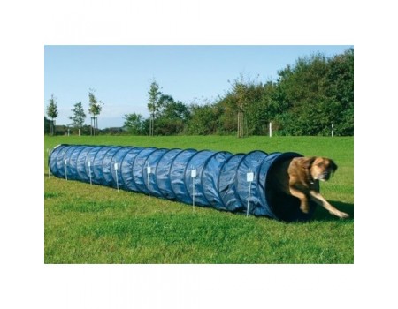 Тренувальний тунель для собак TRIXIE, 60см / 5м, темно-блакитний