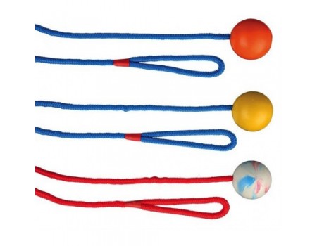 Резиновый мяч на веревке для собак TRIXIE ,  D- 5 см / 1,00 м 