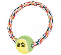 Мяч на веревке для собак TRIXIE - Denta Fun,  D- 6 cm/D- 18 cm..
