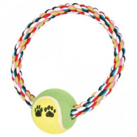 М'яч на мотузці для собак TRIXIE - Denta Fun, D-6 cm/D-18 cm..