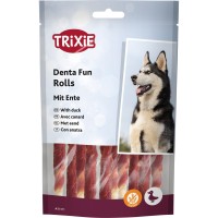 Ласощі Trixie Denta Fun Rolls with Duck для собак Паличка для чищення зубів з качкою, 12 см, 80 г, 10 шт