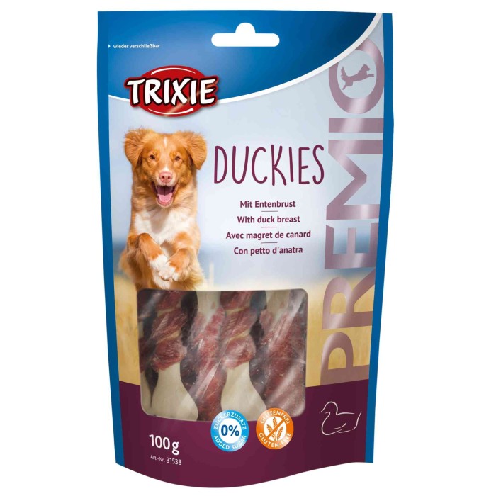 Лакомство для собак TRIXIE - Duckies, утка, 100 гр